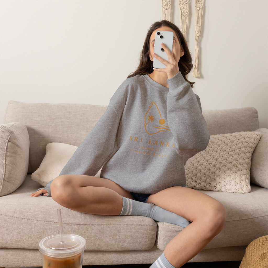 Sri Lanka Sunset Unisex Crewneck Sweatshirt Island Beauty