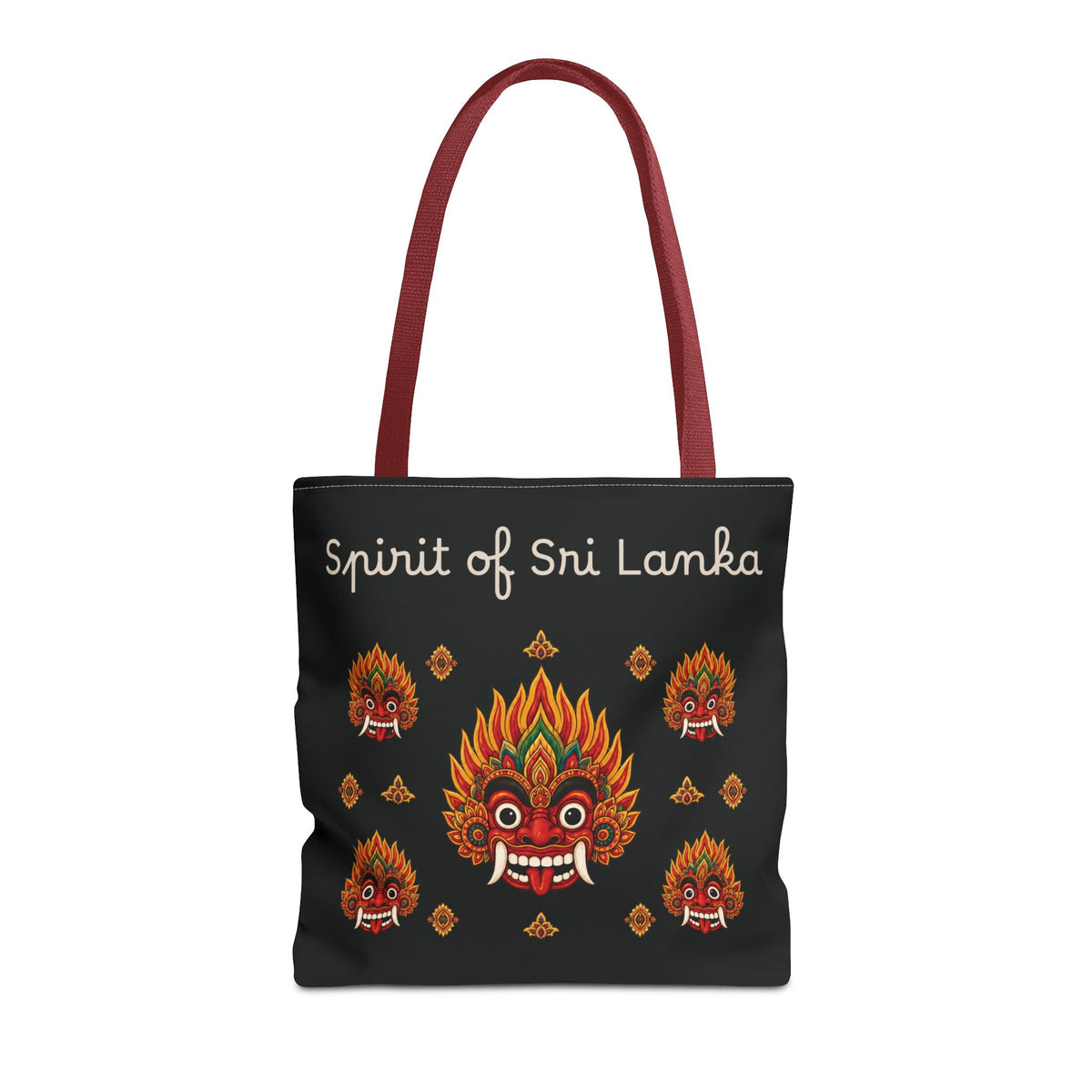 Sri Lankan Gift Tote Bag Spirit of Sri Lanka Raksha Mask Design