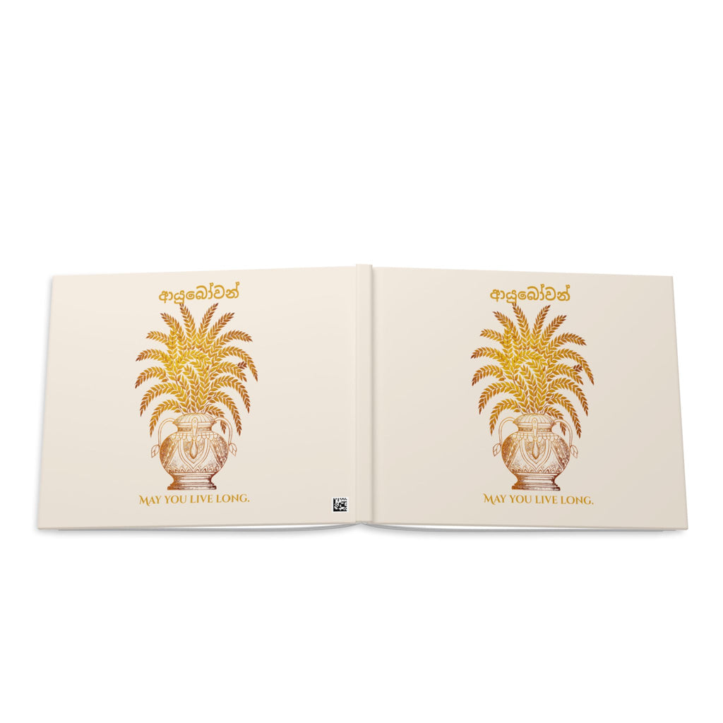Ayubowan Hardcover Photo Book Sri Lankan Punkalasa Blessing Keepsake Memory Book
