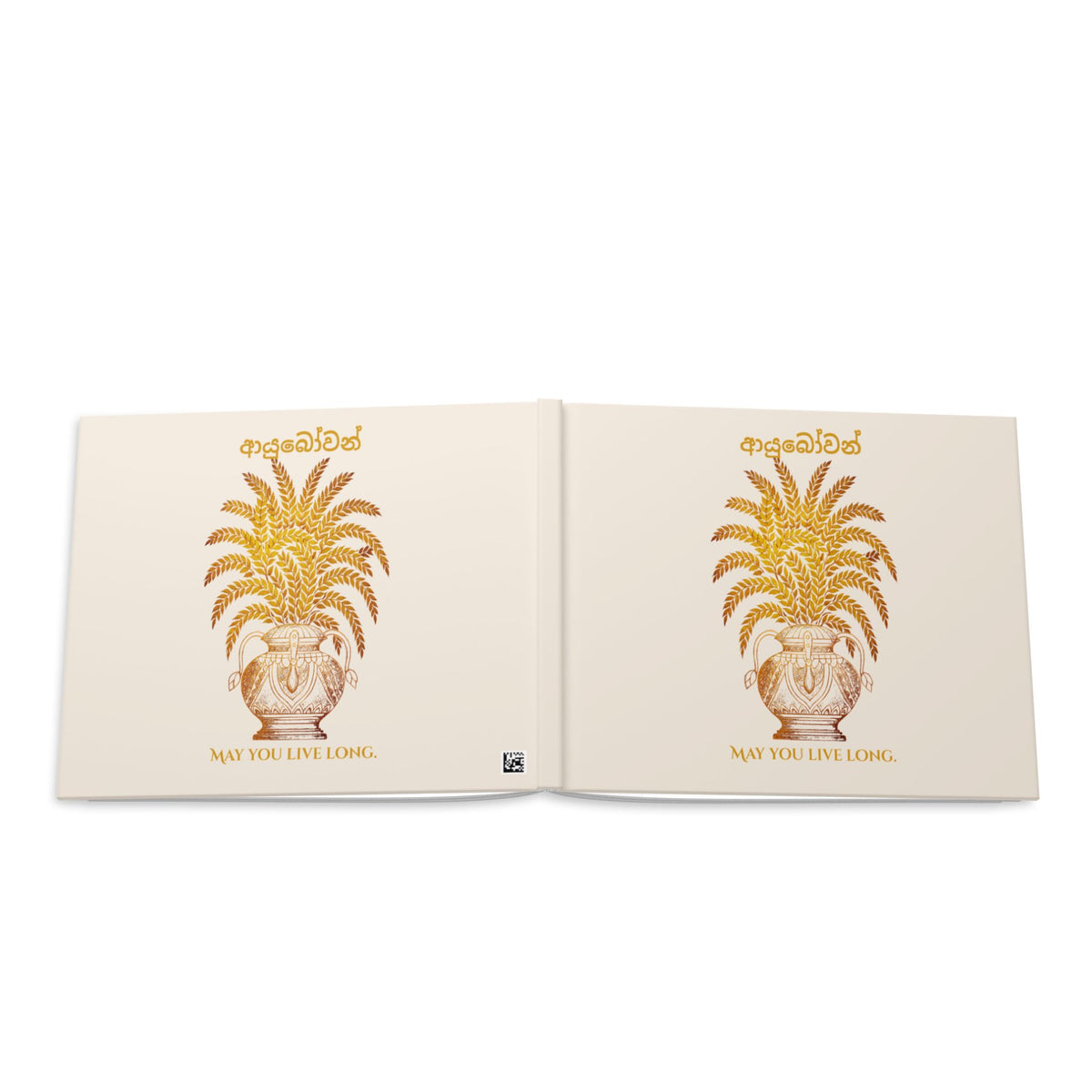 Ayubowan Hardcover Photo Book Sri Lankan Punkalasa Blessing Keepsake Memory Book