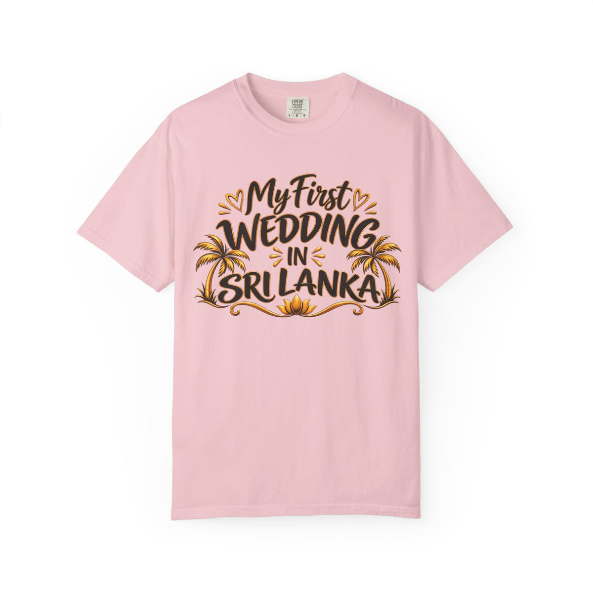 Sri Lanka Unisex Wedding T-Shirt – My First Wedding in Sri Lanka