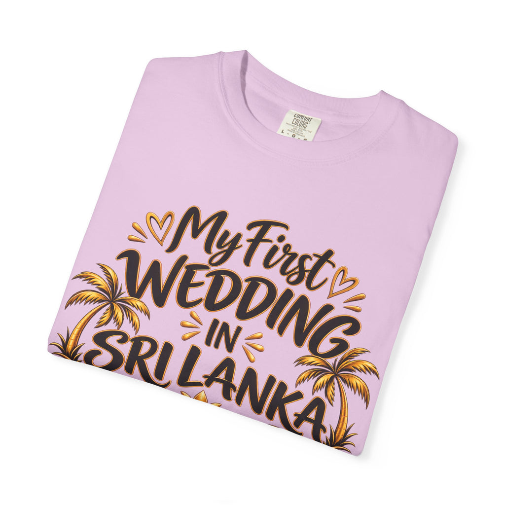 Sri Lanka Unisex Wedding T-Shirt – My First Wedding in Sri Lanka
