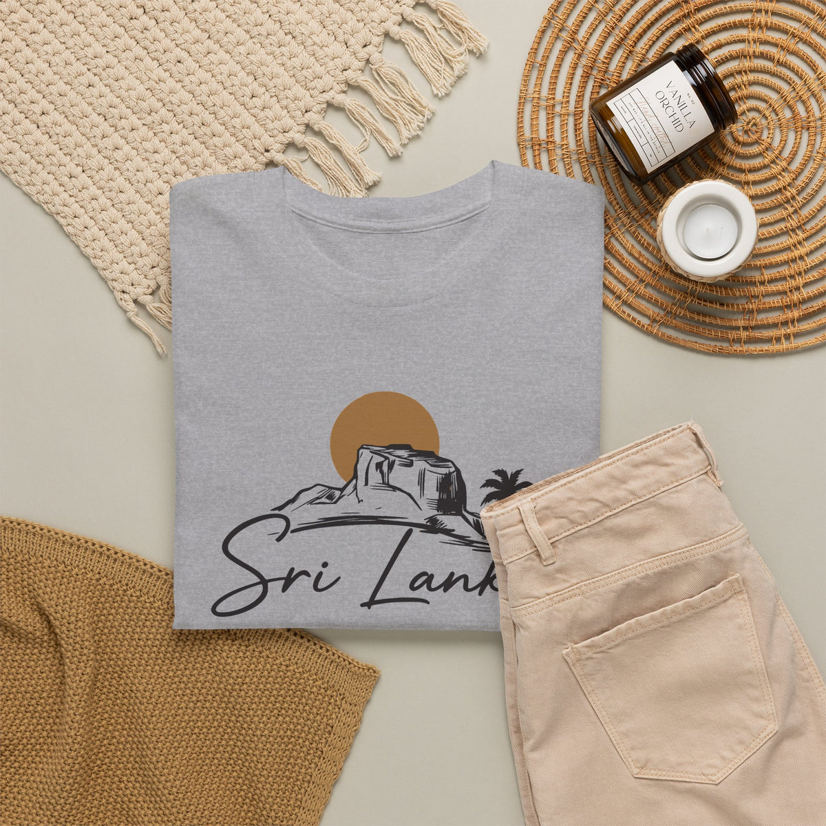 Sri Lanka Unisex T-Shirt  Coastal Travel Souvenir