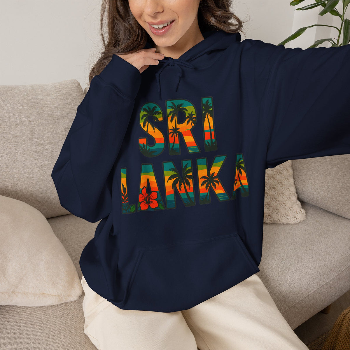 Sri Lanka Tropical Graphic Hoodie | Unisex Heritage Gift