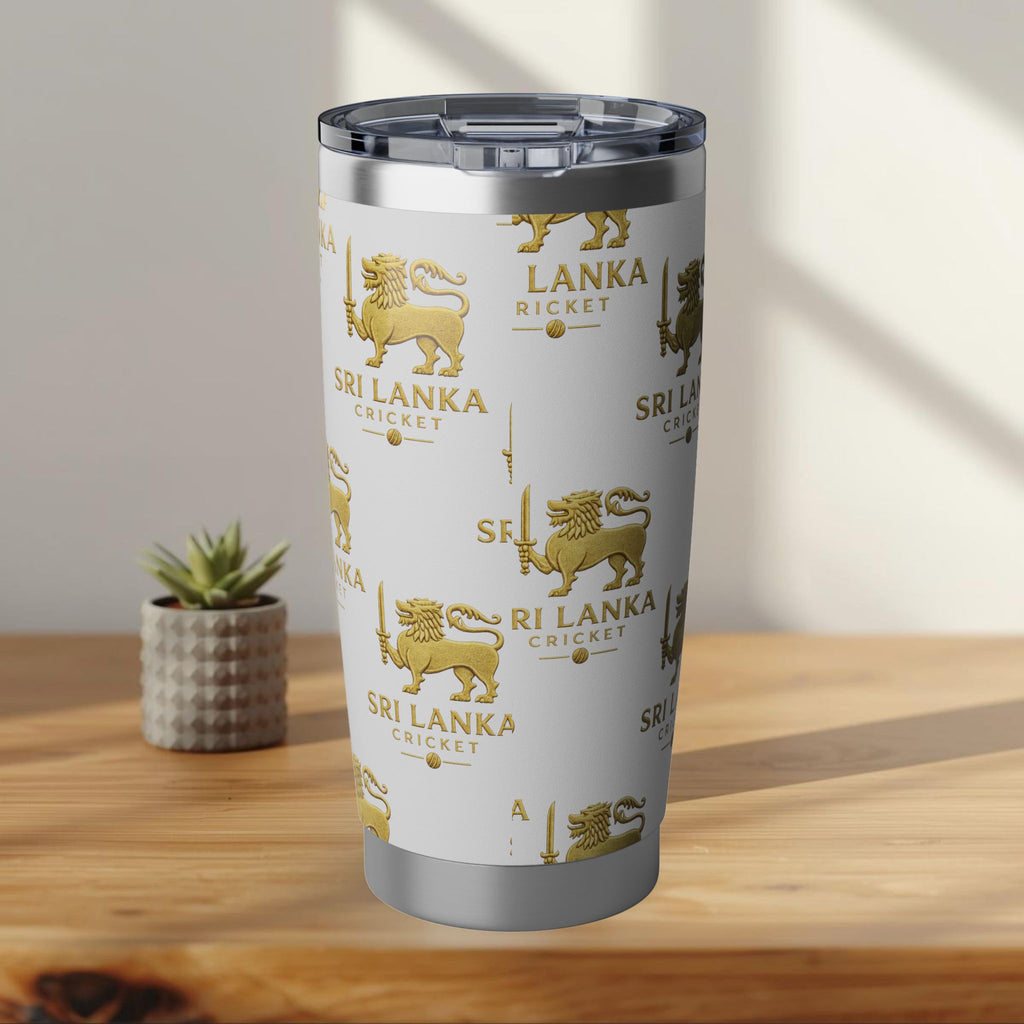 Sri Lanka Cricket Gift | Lion Crest 20 oz Travel Tumbler