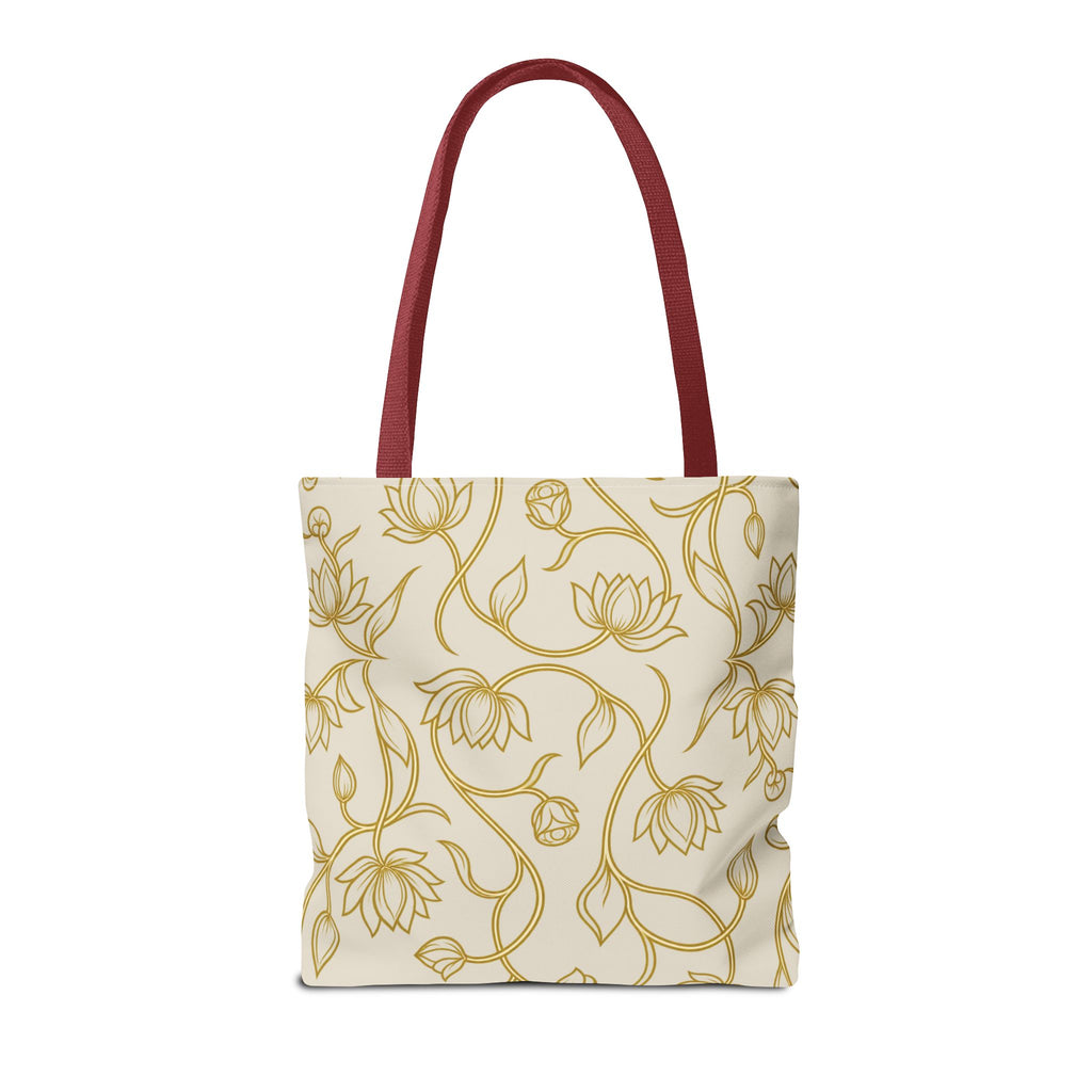 Ceylon Lotus Tote Bag Sri Lankan Temple Flower Canvas Shopper
