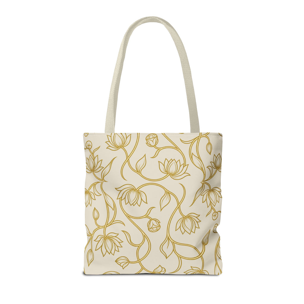 Ceylon Lotus Tote Bag Sri Lankan Temple Flower Canvas Shopper