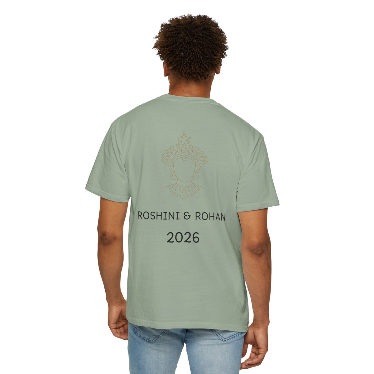 Sri Lanka Destination Wedding T-Shirt — "First Wedding Sri Lanka" Couple Tee (Roshini & Rohan 2026)