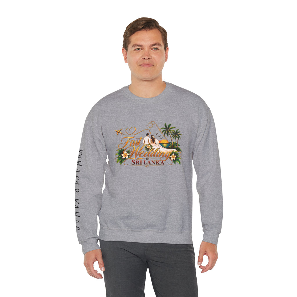 Personalized Sri Lanka Wedding Sweatshirt – Unisex Crewneck