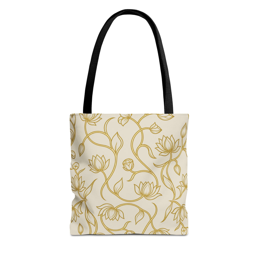 Ceylon Lotus Tote Bag Sri Lankan Temple Flower Canvas Shopper