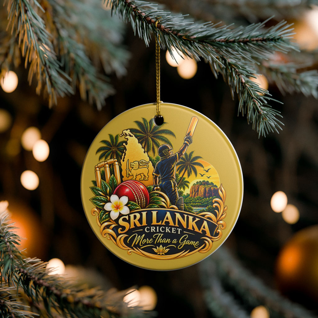 Sri Lanka Cricket Ceramic Ornament | More Than a Game Gift