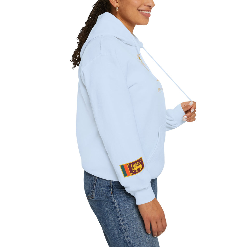 Sri Lanka Elephant Unisex Hoodie Gold Heritage Design