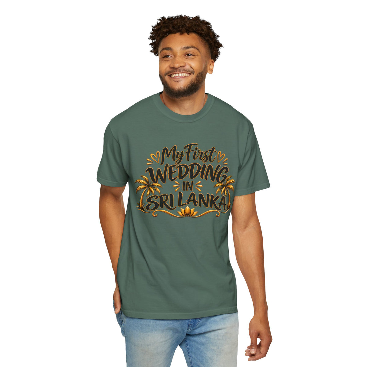 Sri Lanka Unisex Wedding T-Shirt – My First Wedding in Sri Lanka
