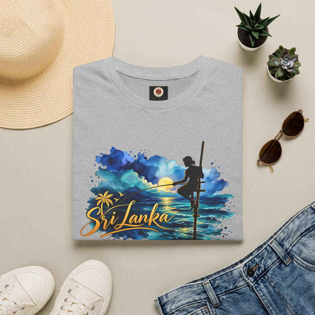 Sri Lanka Watercolor Surf T-Shirt