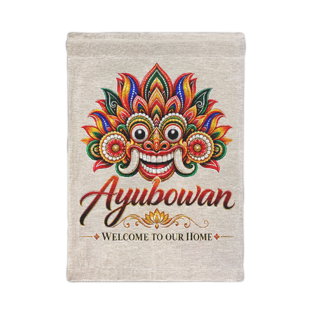 Ayubowan Welcome Woven Wall Tapestry | Sri Lankan Home Gift