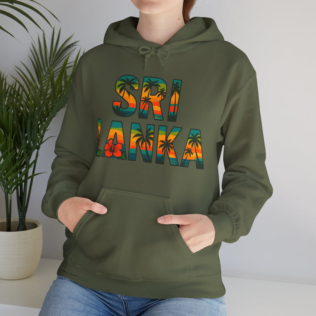 Sri Lanka Tropical Graphic Hoodie | Unisex Heritage Gift