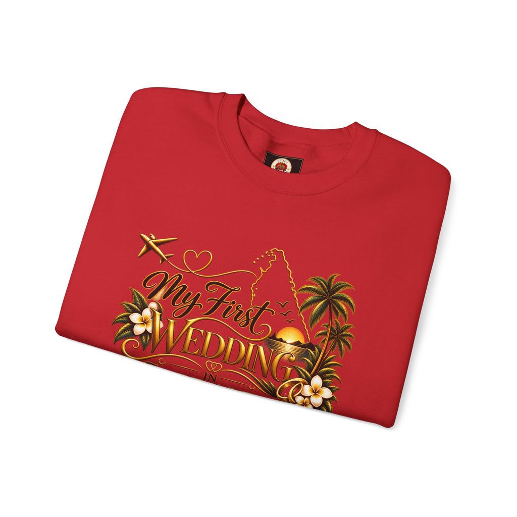 Personalized Sri Lanka Wedding Sweatshirt | Name on Right Sleeve