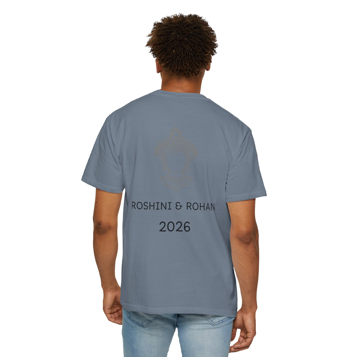 Sri Lanka Destination Wedding T-Shirt — "First Wedding Sri Lanka" Couple Tee (Roshini & Rohan 2026)