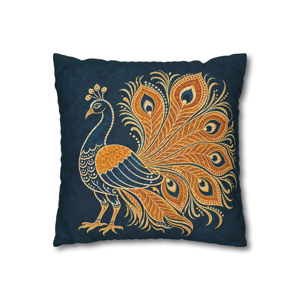 Peacock Batik Cushion Cover Sri Lankan Gift Pillowcase