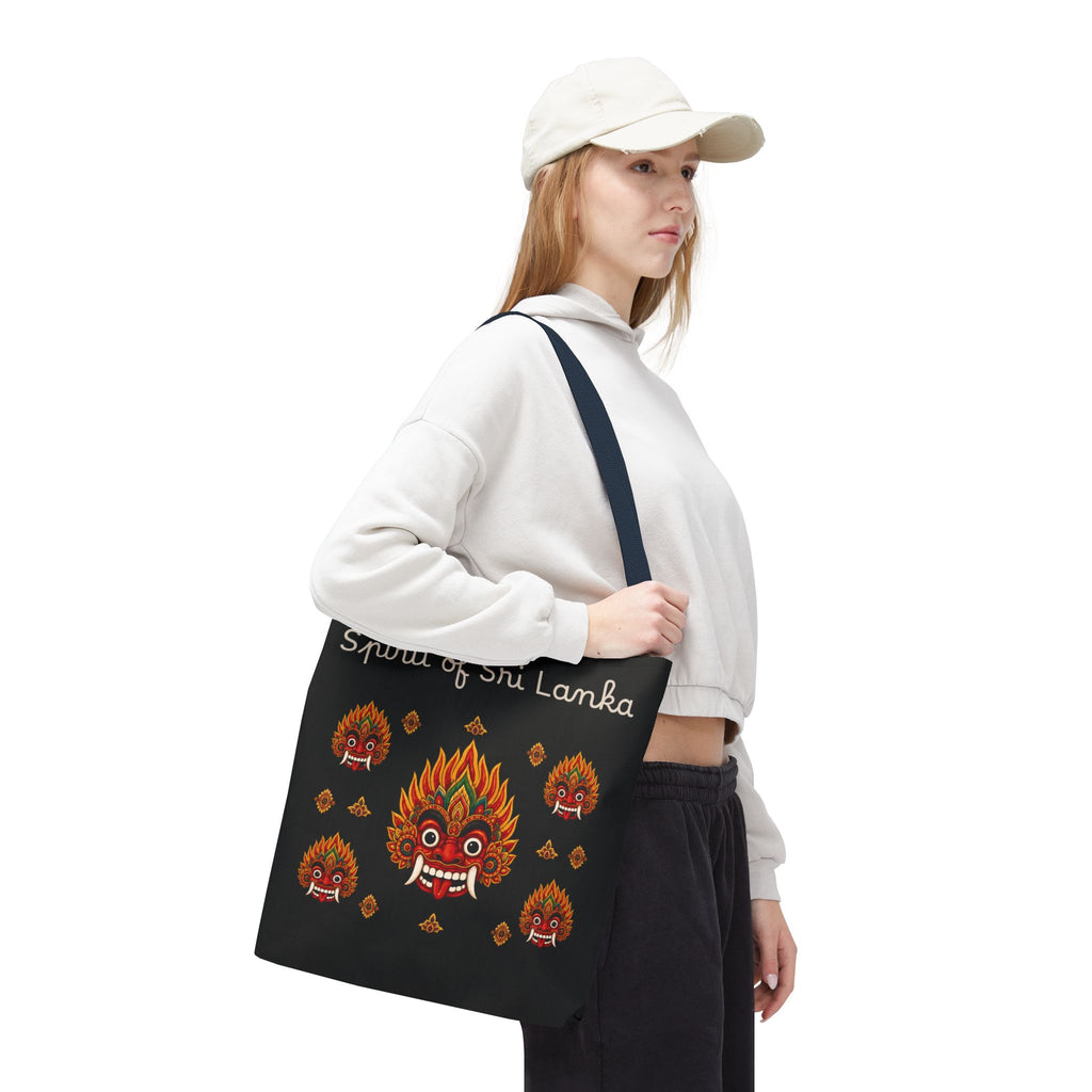 Sri Lankan Gift Tote Bag Spirit of Sri Lanka Raksha Mask Design