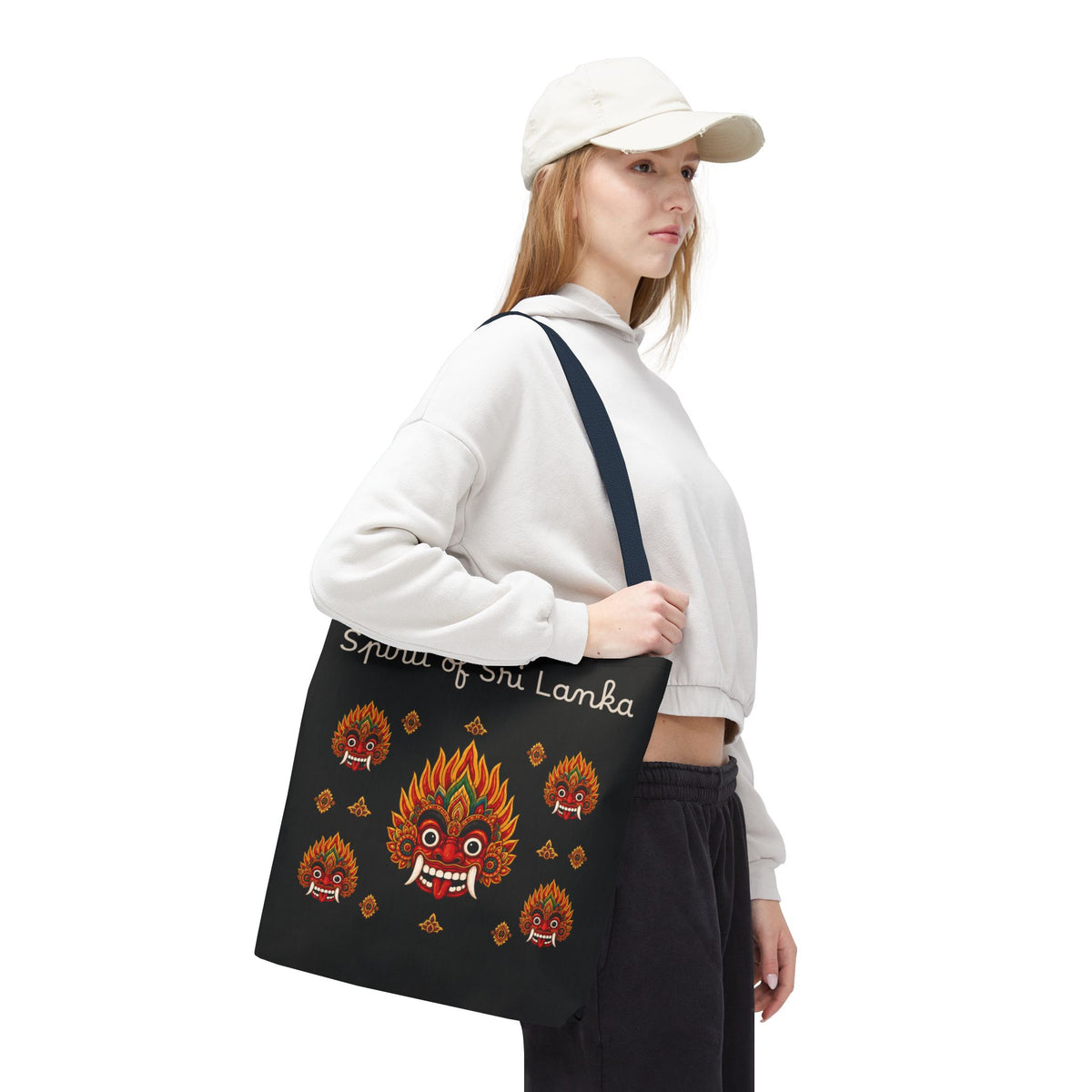 Sri Lankan Gift Tote Bag Spirit of Sri Lanka Raksha Mask Design