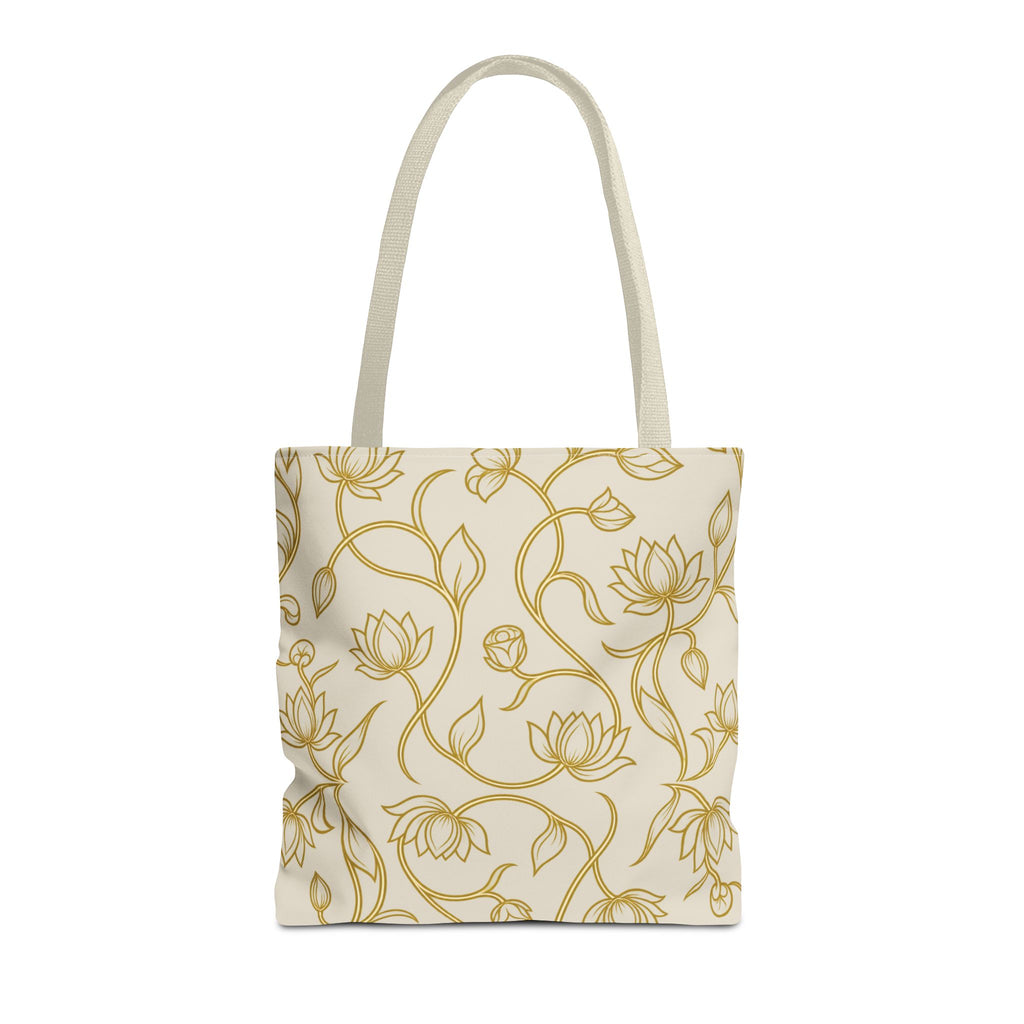 Ceylon Lotus Tote Bag Sri Lankan Temple Flower Canvas Shopper