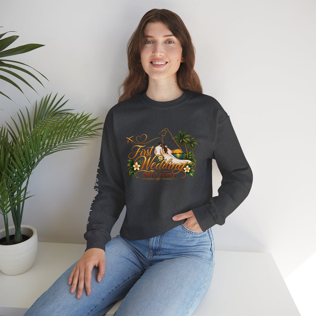 Personalized Sri Lanka Wedding Sweatshirt – Unisex Crewneck