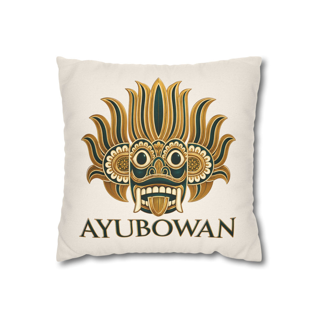 Sri Lankan Gift Pillowcase – Ayubowan Mask Cushion Cover