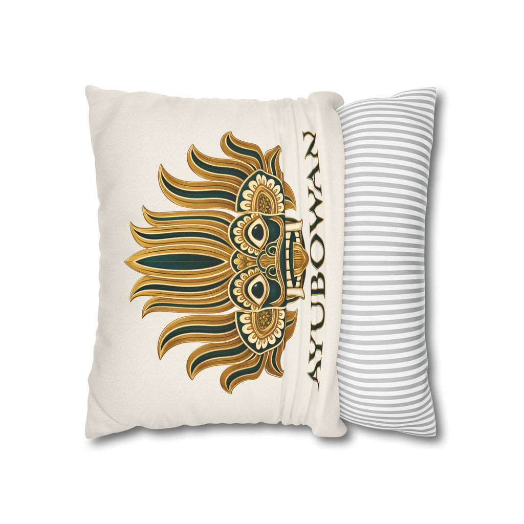 Sri Lankan Gift Pillowcase – Ayubowan Mask Cushion Cover
