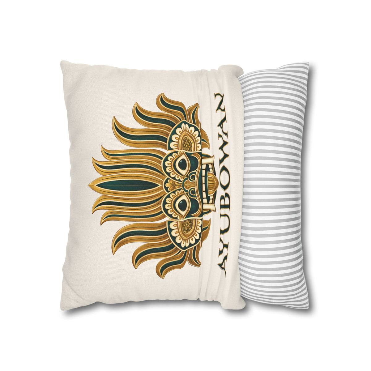 Sri Lankan Gift Pillowcase – Ayubowan Mask Cushion Cover