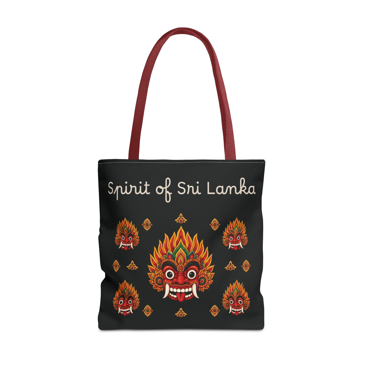 Sri Lankan Gift Tote Bag Spirit of Sri Lanka Raksha Mask Design