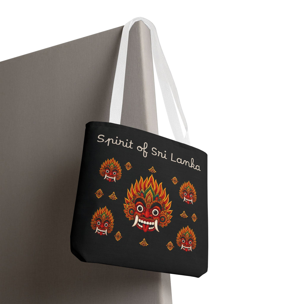 Sri Lankan Gift Tote Bag Spirit of Sri Lanka Raksha Mask Design