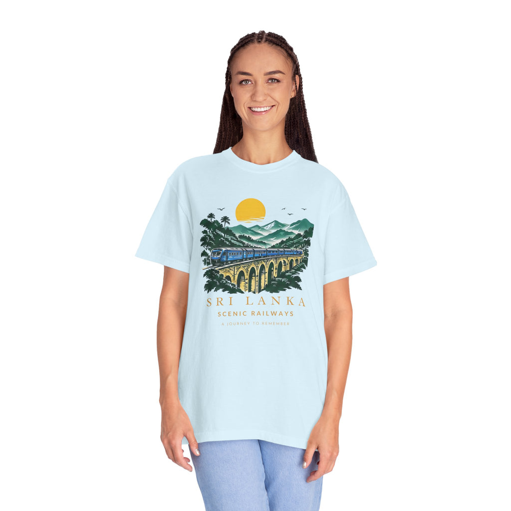 Sri Lanka Nine Arch Bridge Unisex T-Shirt Vintage Railway Tee