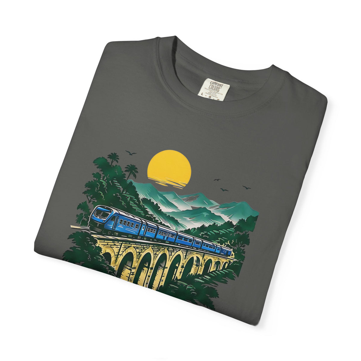 Sri Lanka Nine Arch Bridge Unisex T-Shirt Vintage Railway Tee