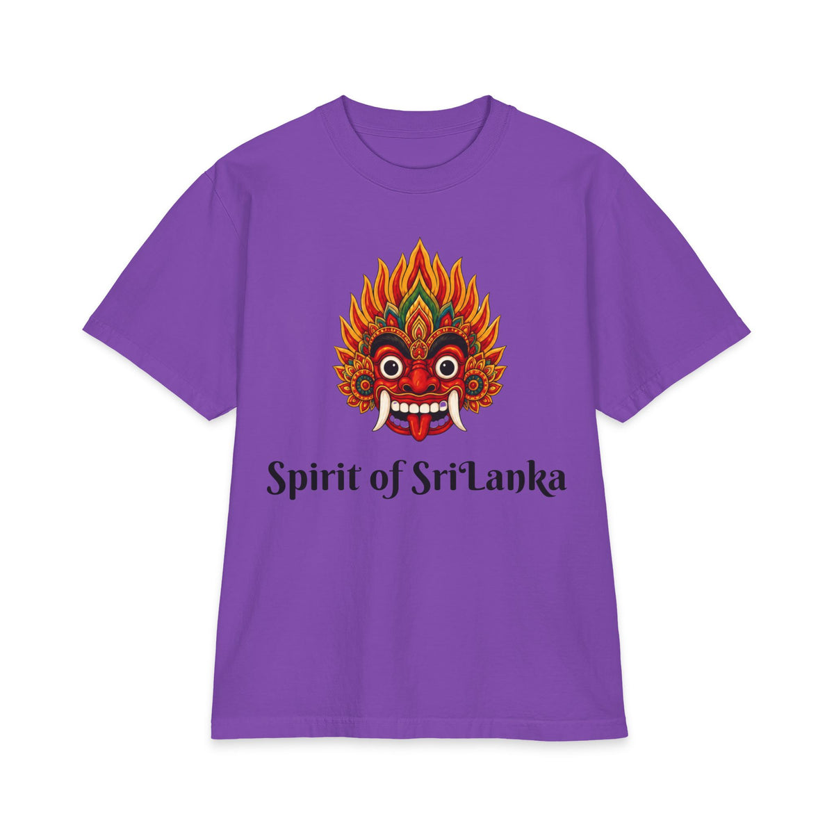 Raksha Spirit Graphic T-Shirt Sri Lankan Devil Dance Mask Heritage Unisex Tee