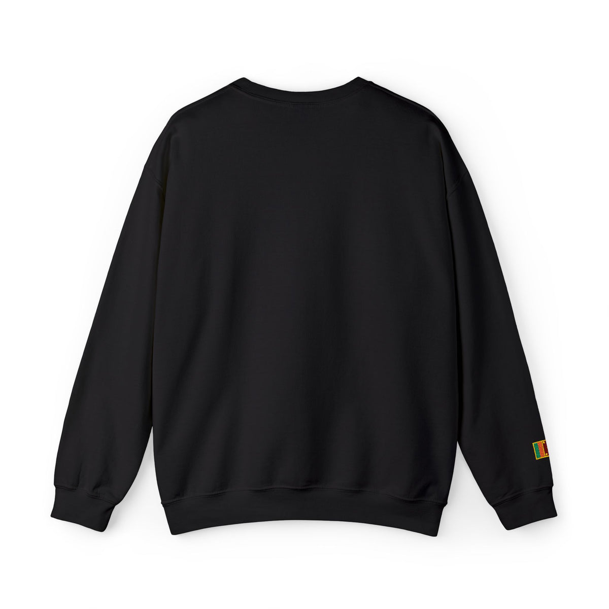 Embroideredlion face srilanka flag Minimal Palm Crest Sweatshirt — Small Tropical Logo Crewneck