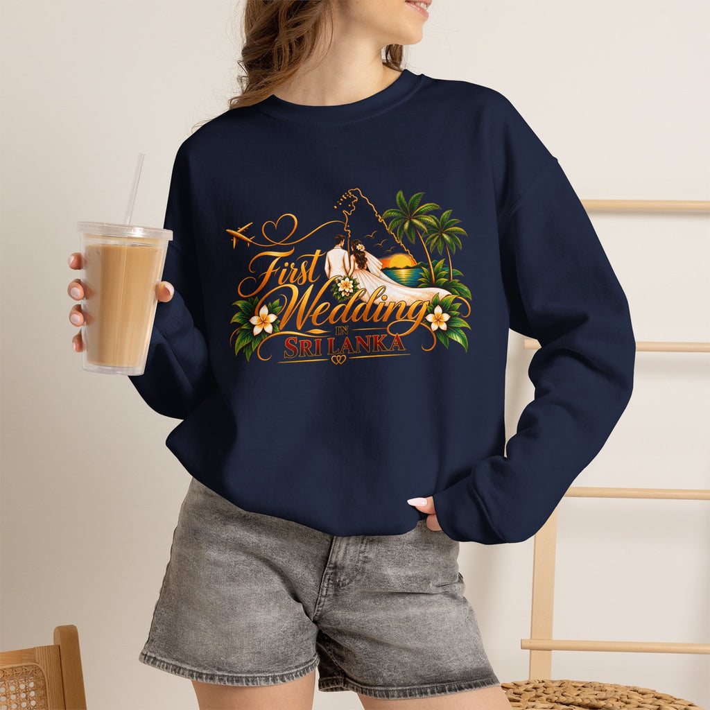 Personalized Sri Lanka Wedding Sweatshirt – Unisex Crewneck
