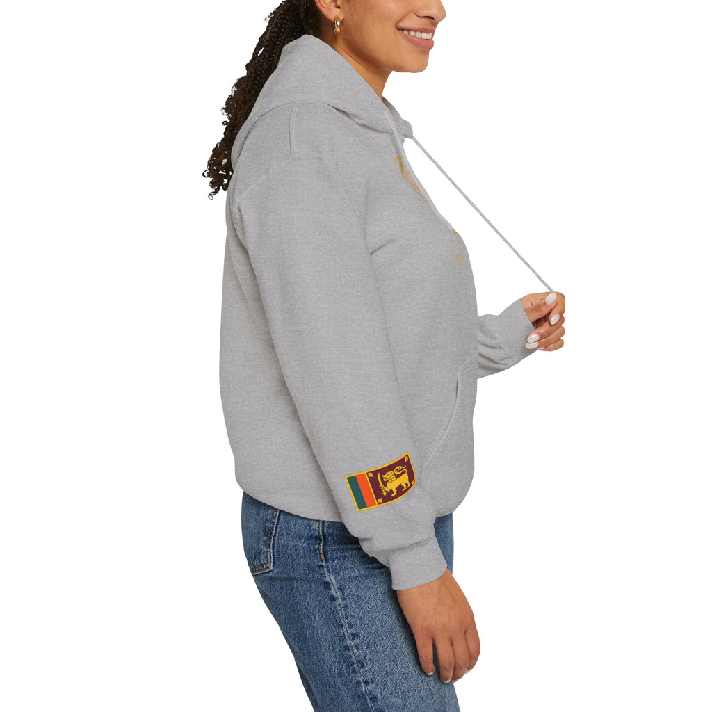 Sri Lanka Elephant Unisex Hoodie Gold Heritage Design