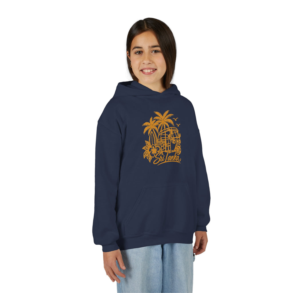 Sri Lanka Kids Hoodie Tropical Palm Tree Island Design