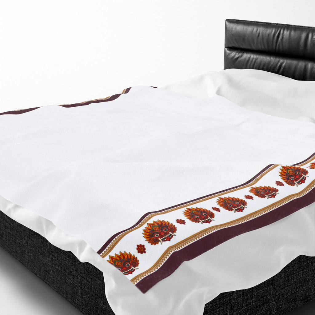 Raksha Mask Blanket Velveteen Plush
