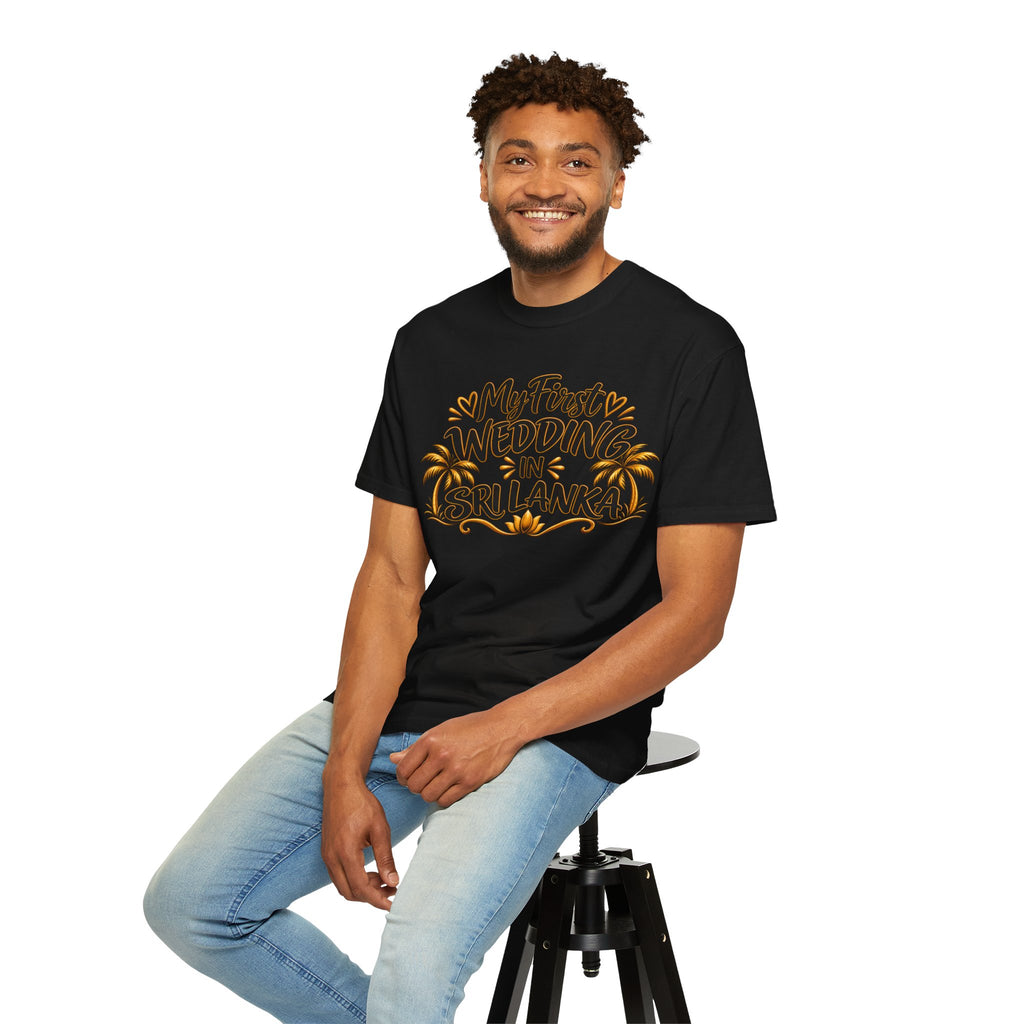 Sri Lanka Unisex Wedding T-Shirt – My First Wedding in Sri Lanka