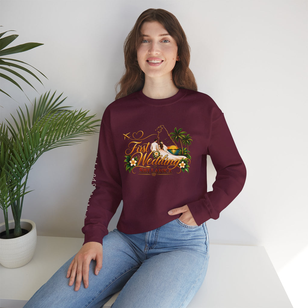 Personalized Sri Lanka Wedding Sweatshirt – Unisex Crewneck