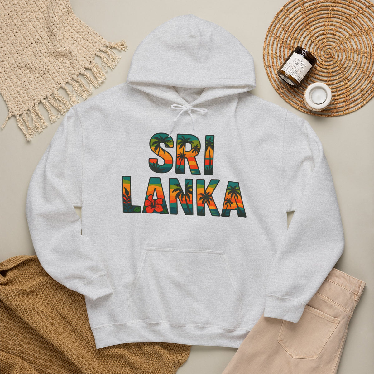 Sri Lanka Tropical Graphic Hoodie | Unisex Heritage Gift