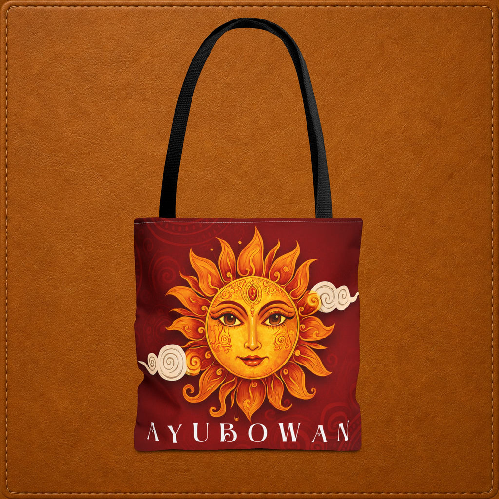 Ayubowan Sun Tote Bag  Sri Lankan Gift & Everyday Carry