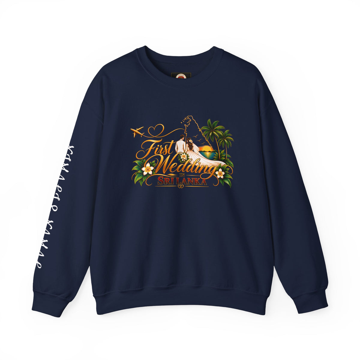 Personalized Sri Lanka Wedding Sweatshirt – Unisex Crewneck