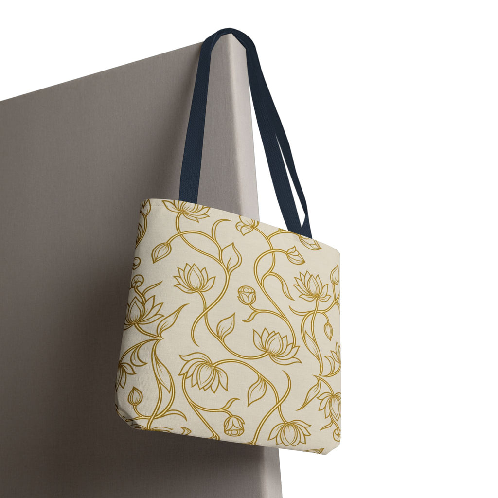 Ceylon Lotus Tote Bag Sri Lankan Temple Flower Canvas Shopper