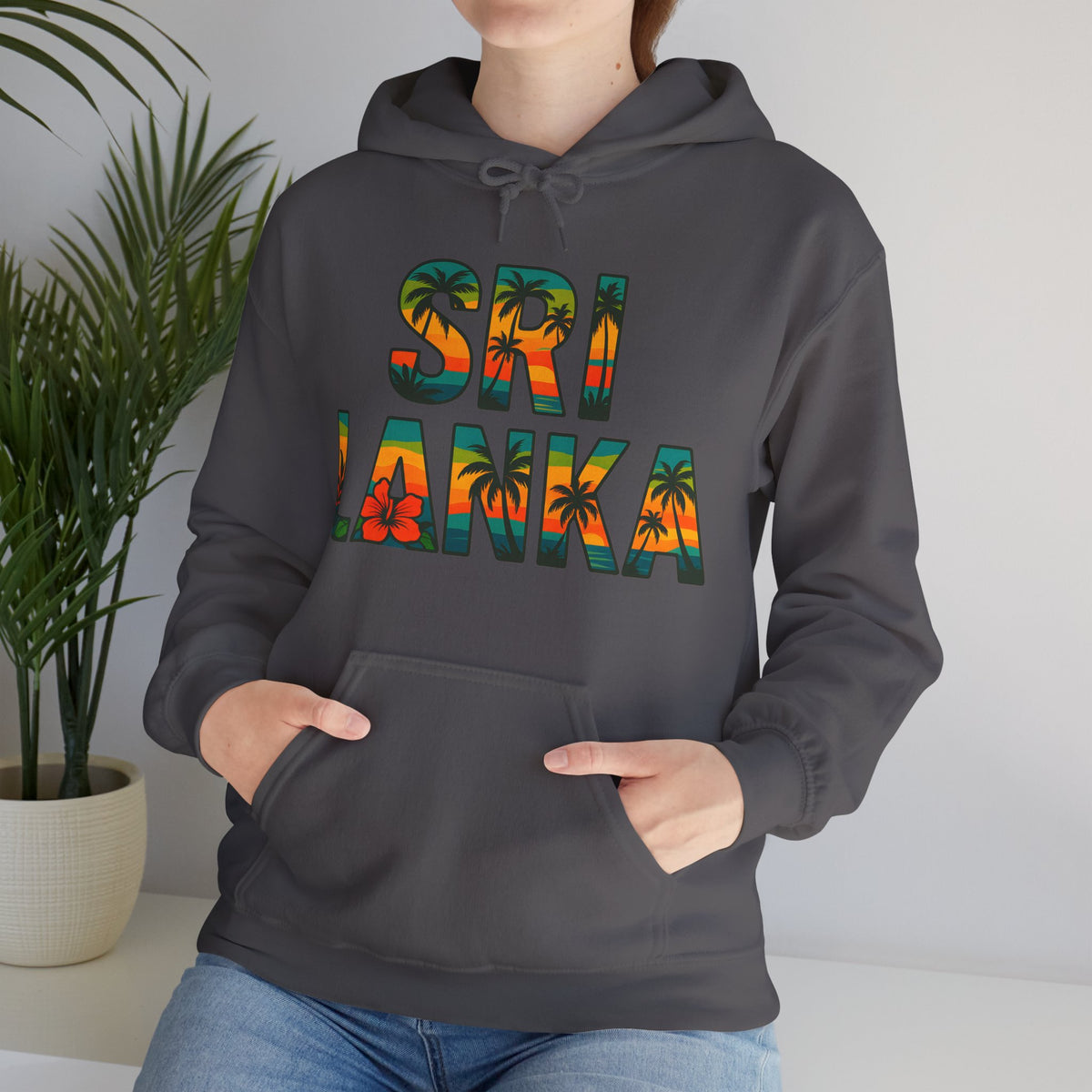 Sri Lanka Tropical Graphic Hoodie | Unisex Heritage Gift