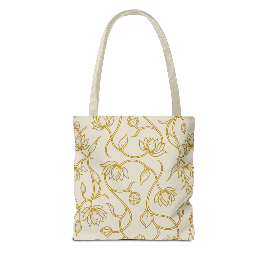 Ceylon Lotus Tote Bag Sri Lankan Temple Flower Canvas Shopper