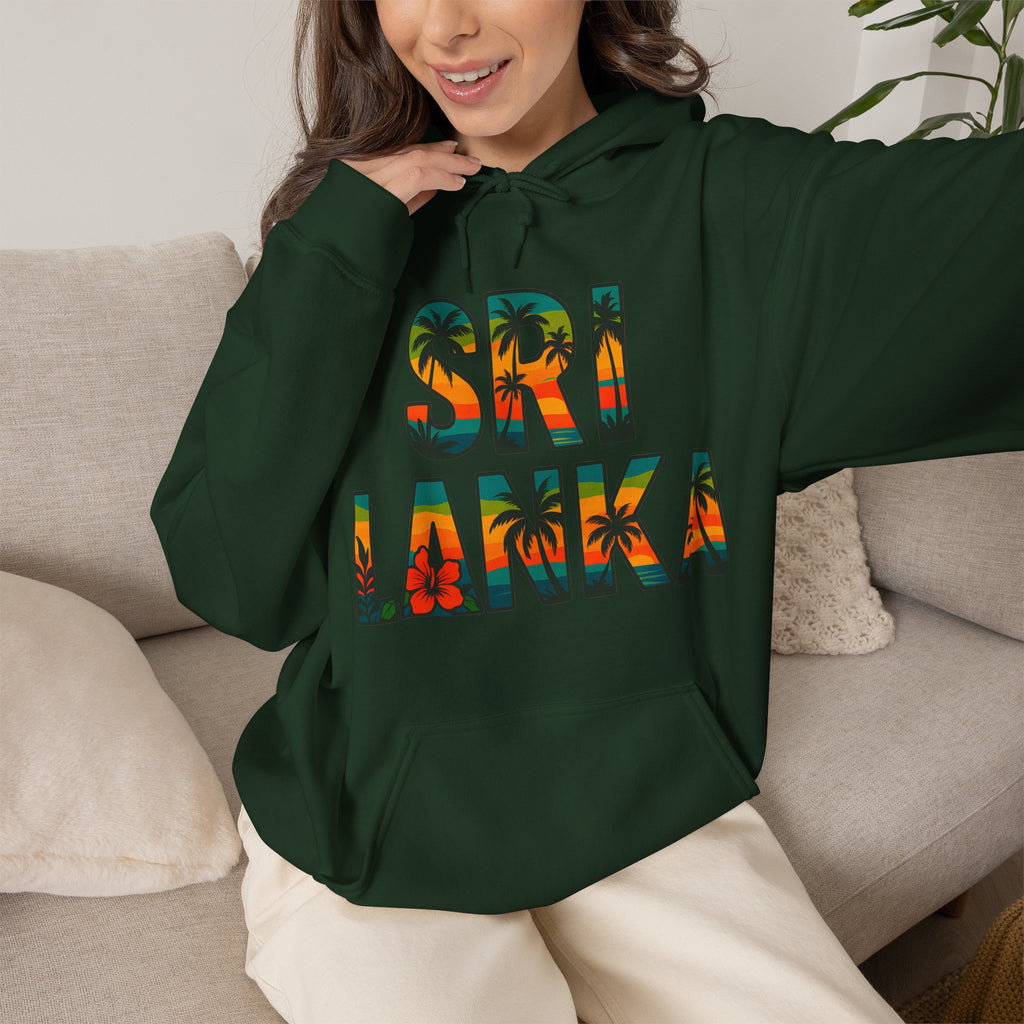 Sri Lanka Tropical Graphic Hoodie | Unisex Heritage Gift