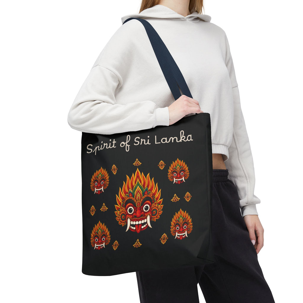 Sri Lankan Gift Tote Bag Spirit of Sri Lanka Raksha Mask Design